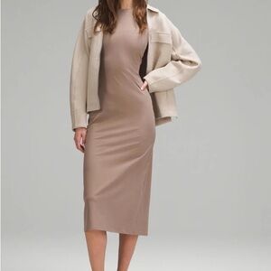 Lululemon All Aligned Ribbed Midi Dress